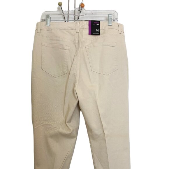 Style & Co Mid Rise Cropped Embroidered Boy Friend Jeans - Picture 4 of 5